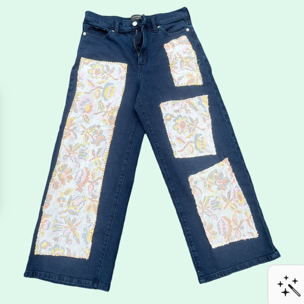 Banana Republic Blue Flare Wide Leg Jeans